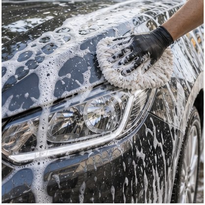 Auto chico recién lavado